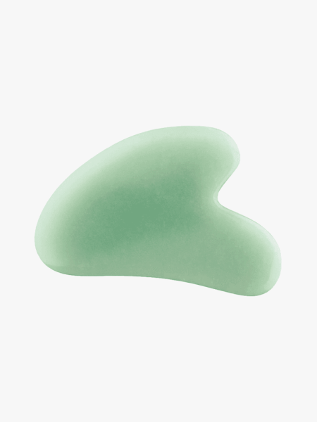 Mount Lai Gua Sha in soft mint green color on light gray background