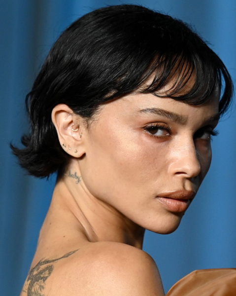 Zoë Kravitz bangs  2026 hair trends
